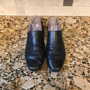 BEAUTIFEEL Rosalina Comfort Heels 20s/30s style‎ Black Leather Brogue 10 / EU 42